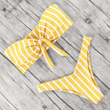 Load image into Gallery viewer, Solid Bikini Set Swimsuit Women Bikini Swimwear Female Halter Top Bathing Suit Swimming Wear Bikini High Cut Swimsuit High Waist Plus Size Summer Swimwear