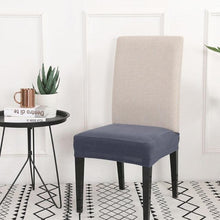 Load image into Gallery viewer, Solid Dining Chair Cover Elastic Half-wraped Seat Case for Kichen Wedding Banquet Hotel Chair Cushions Cover Removable Washable Dining Room Chair Slipcovers Dining Chair Covers Parsons Chair Slipcover Stretch Chair Covers for Dining Room