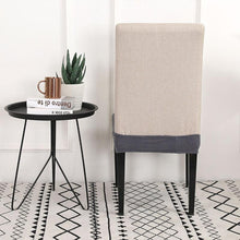 Load image into Gallery viewer, Solid Dining Chair Cover Elastic Half-wraped Seat Case for Kichen Wedding Banquet Hotel Chair Cushions Cover Removable Washable Dining Room Chair Slipcovers Dining Chair Covers Parsons Chair Slipcover Stretch Chair Covers for Dining Room