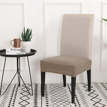 Load image into Gallery viewer, Solid Dining Chair Cover Elastic Half-wraped Seat Case for Kichen Wedding Banquet Hotel Chair Cushions Cover Removable Washable Dining Room Chair Slipcovers Dining Chair Covers Parsons Chair Slipcover Stretch Chair Covers for Dining Room