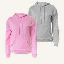 将图片加载到图库查看器,Solid Drawstring Casual Long Sleeve Hoodie