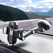 Load image into Gallery viewer, Solid & Durable Car Phone Holder Mount for Dashboard Windshield Long Arm Strong Suction Cell Phone Car Mount