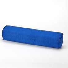 Load image into Gallery viewer, Solid Long Round Maternity Pillow Cotton linen Neck Headrest Body pillow Bed Chair Car Seat Backrest Sleeping Pillow Round Cervical Roll Cylinder Bolster Pillow with Removable Washable Cover, Ergonomically Designed for Head Neck Spine