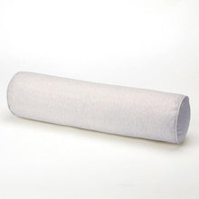 Load image into Gallery viewer, Solid Long Round Maternity Pillow Cotton linen Neck Headrest Body pillow Bed Chair Car Seat Backrest Sleeping Pillow Round Cervical Roll Cylinder Bolster Pillow with Removable Washable Cover, Ergonomically Designed for Head Neck Spine