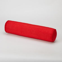Load image into Gallery viewer, Solid Long Round Maternity Pillow Cotton linen Neck Headrest Body pillow Bed Chair Car Seat Backrest Sleeping Pillow Round Cervical Roll Cylinder Bolster Pillow with Removable Washable Cover, Ergonomically Designed for Head Neck Spine