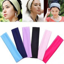 将图片加载到图库查看器,Solid Sports Headband Women Fashion Elastic Hair Bands Running Fitness Yoga Headwear Female Stretch Wash Makeup Gorgeous Hair Accessories For Women