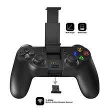 Load image into Gallery viewer, Solid Sustainable Black Bluetooth 2.4GHz Wireless Gamepad Controller Compatible With PC Smartphones Laptop
