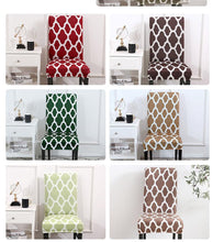 Load image into Gallery viewer, Spandax Stretch Dining Plaid Chair Cover for Sofa And Armchairs Chair Cover Living Room Cover For Office Chaircover Wedding Stretch Parsons Chair Slipcovers Removable Washable Kitchen Chair Protector Cover