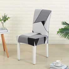 将图片加载到图库查看器,Spandex Chair Cover Stretch Elastic Dining Seat Cover for Banquet Wedding Restaurant Hotel Anti-dirty Removable housse de chaise Chair Covers for Dining Room Stretch Spandex Dining Chair Slipovers Parsons Chair Covers for Dining Room Kitchen