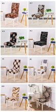 将图片加载到图库查看器,Spandex Chair Cover Stretch Elastic Dining Seat Cover for Banquet Wedding Restaurant Hotel Anti-dirty Removable housse de chaise Chair Covers for Dining Room Stretch Spandex Dining Chair Slipovers Parsons Chair Covers for Dining Room Kitchen