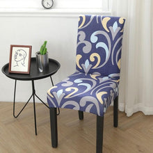 Load image into Gallery viewer, Spandex Chair Covers Printed Dining Room Stretch Seat Cover Chair Protective Case for Restaurant Banquet Kitchen Hotel Stretch Spandex Removable Washable Dining Chair Protector
