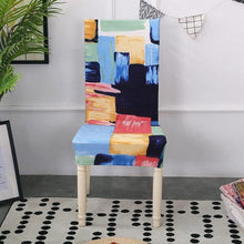 将图片加载到图库查看器,Spandex Dining Chair Cover With Back Elastic Universal Kitchen Living Room Stretch Slipcover Chair Covers Protector Seat Case Chair Cover Seat Protector Super Fit Slipcover Stretch Removable Washable Soft Spandex Fabric for Home