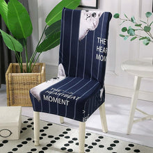 将图片加载到图库查看器,Spandex Dining Chair Cover With Back Elastic Universal Kitchen Living Room Stretch Slipcover Chair Covers Protector Seat Case Chair Cover Seat Protector Super Fit Slipcover Stretch Removable Washable Soft Spandex Fabric for Home