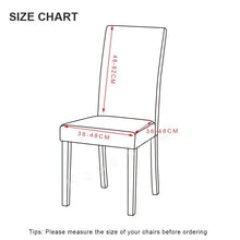将图片加载到图库查看器,Spandex Dining Chair Cover With Back Elastic Universal Kitchen Living Room Stretch Slipcover Chair Covers Protector Seat Case Chair Cover Seat Protector Super Fit Slipcover Stretch Removable Washable Soft Spandex Fabric for Home