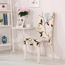 将图片加载到图库查看器,Spandex Dining Chair Cover With Back Elastic Universal Kitchen Living Room Stretch Slipcover Chair Covers Protector Seat Case Chair Cover Seat Protector Super Fit Slipcover Stretch Removable Washable Soft Spandex Fabric for Home