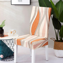 将图片加载到图库查看器,Spandex Dining Chair Cover With Back Elastic Universal Kitchen Living Room Stretch Slipcover Chair Covers Protector Seat Case Chair Cover Seat Protector Super Fit Slipcover Stretch Removable Washable Soft Spandex Fabric for Home