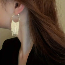将图片加载到图库查看器,Sparkling Tassel Design Dangle Earrings