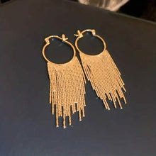将图片加载到图库查看器,Sparkling Tassel Design Dangle Earrings