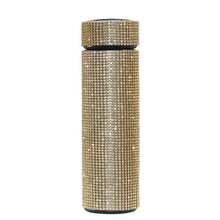 将图片加载到图库查看器,Sport Sterlling Creative Diamond Thermos Bottle Water Bottle Stainless Steel Smart Temperature Display Vacuum Flask Mug Gift for Men Women