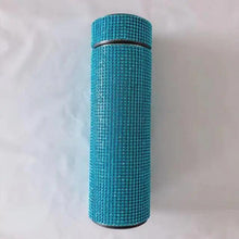将图片加载到图库查看器,Sport Sterlling Creative Diamond Thermos Bottle Water Bottle Stainless Steel Smart Temperature Display Vacuum Flask Mug Gift for Men Women