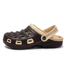将图片加载到图库查看器,Sport Summer Flip Flop Slipper Mans Summer Sandals Working Gym Non Slip Water Shoes With Adjustable Strap Lightweight Slip On Leather Clogs