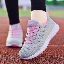 Load image into Gallery viewer, Sport Women Casual Shoes Fashion Breathable Walking Mesh Flat Sneakers Women Gym Vulcanized Tenis Walking Shoes Breathable Lightweight Casual Comfort Fashion Sneaker