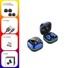 Load image into Gallery viewer, Sports Black Headphones Wireless Wearable Music Player Built-in Memory Sweatproof WaterproofWireless Bluetooth Headphones 5.1 Gaming Headset In Ear HiFi Sports Noise Cancel Earphone For Smartphones LED Display For Sports Running Workout