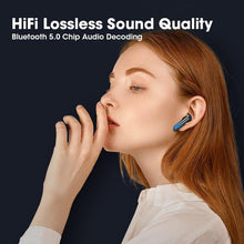 Load image into Gallery viewer, Sports WearableWireless Headphones Fast Conecting Music Sweatproof Wireless Earbuds Smart LED Display Bluetooth Earphones HD Call Headphone With Microphone Touch Control Waterproof Headset With Charging Case 300mAH