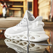 Load image into Gallery viewer, Spring Breathable Men's Sneakers Mesh Casual Shoes Blade Design Tenis Sneakers Summer White Outdoor Running Tennis Blade Sneakers Sport Fashion Comfortable Casual Gym Sneakers