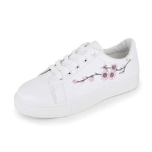 将图片加载到图库查看器,Spring Fashion Breathble Women Sneakers Leather Platform Shoes Women Lace Up Casual Shoes White Fashion Sneakers White PU Leather Platform Sneaker For Women Lace Up Walking Sneakers