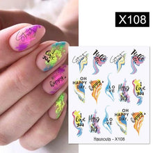将图片加载到图库查看器,Spring Simple Green Theme Water Decal Sticker Flower Leaf Tree Summer Slider For Manicuring Nail Art Watermarks Art Decoration Manicure Tools Nail Watermark Decals iridescent Decoration Nail Self-Adhesive Decals Nail Stickers Water Transfer Fresh Nail