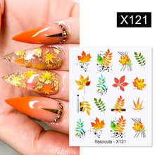 将图片加载到图库查看器,Spring Simple Green Theme Water Decal Sticker Flower Leaf Tree Summer Slider For Manicuring Nail Art Watermarks Art Decoration Manicure Tools Nail Watermark Decals iridescent Decoration Nail Self-Adhesive Decals Nail Stickers Water Transfer Fresh Nail