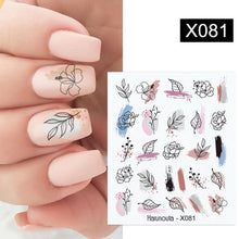将图片加载到图库查看器,Spring Simple Green Theme Water Decal Sticker Flower Leaf Tree Summer Slider For Manicuring Nail Art Watermarks Art Decoration Manicure Tools Nail Watermark Decals iridescent Decoration Nail Self-Adhesive Decals Nail Stickers Water Transfer Fresh Nail
