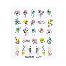 将图片加载到图库查看器,Spring Simple Green Theme Water Decal Sticker Flower Leaf Tree Summer Slider For Manicuring Nail Art Watermarks Art Decoration Manicure Tools Nail Watermark Decals iridescent Decoration Nail Self-Adhesive Decals Nail Stickers Water Transfer Fresh Nail
