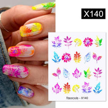 将图片加载到图库查看器,Spring Simple Green Theme Water Decal Sticker Flower Leaf Tree Summer Slider For Manicuring Nail Art Watermarks Art Decoration Manicure Tools Nail Watermark Decals iridescent Decoration Nail Self-Adhesive Decals Nail Stickers Water Transfer Fresh Nail