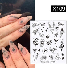将图片加载到图库查看器,Spring Simple Green Theme Water Decal Sticker Flower Leaf Tree Summer Slider For Manicuring Nail Art Watermarks Art Decoration Manicure Tools Nail Watermark Decals iridescent Decoration Nail Self-Adhesive Decals Nail Stickers Water Transfer Fresh Nail