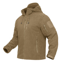 Load image into Gallery viewer, Spring Winter Fleece Jacket With Hood Mens Tactical Waterproof Fleece Jacket Hooded Jacket Mountain Windproof Ski Jackets Windbreaker Winter Warm Snow Coat Outdoor Windproof Soft Work Lightweight Jacket
