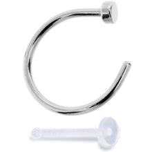 Load image into Gallery viewer, 20G 5/16 Pack Set of 3 Assorted Stainless Steel Nose Hoop Rings