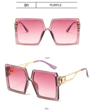 将图片加载到图库查看器,Square Oversized Sunglasses for Women Men Flat Top Fashion Shades Big Frame Sunglasses For Women With Hollow Glasses & New Legs Fashionable Sunglasses For Men & Women