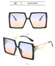 将图片加载到图库查看器,Square Oversized Sunglasses for Women Men Flat Top Fashion Shades Big Frame Sunglasses For Women With Hollow Glasses & New Legs Fashionable Sunglasses For Men & Women