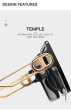 将图片加载到图库查看器,Square Oversized Sunglasses for Women Men Flat Top Fashion Shades Big Frame Sunglasses For Women With Hollow Glasses & New Legs Fashionable Sunglasses For Men & Women