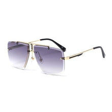 将图片加载到图库查看器,Square Sunglasses for Men Classic Oversized Sun Glasses Men And Women New Fashionable Street Snap Style New Frameless Sunglasses New Popular Square Shape Sunglasses For Men & Women