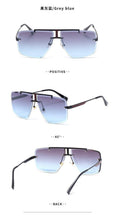 将图片加载到图库查看器,Square Sunglasses for Men Classic Oversized Sun Glasses Men And Women New Fashionable Street Snap Style New Frameless Sunglasses New Popular Square Shape Sunglasses For Men & Women