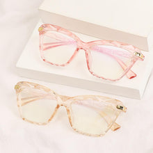 Load image into Gallery viewer, Square Women Reading Glasses Frame Crystal Multi-section Optical Computer Glasses Square Design Reading Glasses For Women Light Blocking Computer Reader Glasses For Men And Women