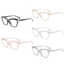 Load image into Gallery viewer, Square Women Reading Glasses Frame Crystal Multi-section Optical Computer Glasses Square Design Reading Glasses For Women Light Blocking Computer Reader Glasses For Men And Women