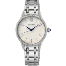 将图片加载到图库查看器,Seiko Women's Stainless Steel White Dial