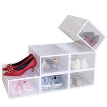 Load image into Gallery viewer, Stackable Shoe Storage Bin Transparent Dustproof