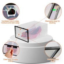 Load image into Gallery viewer, Stackable Shoe Storage Bin Transparent Dustproof