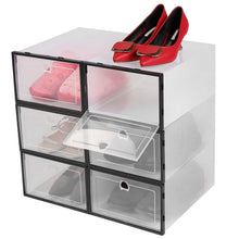 Load image into Gallery viewer, Stackable Shoe Storage Bin Transparent Dustproof