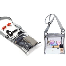 Load image into Gallery viewer, Stadium Approved Clear Crossbody Bag Purse with Adjustable Strap